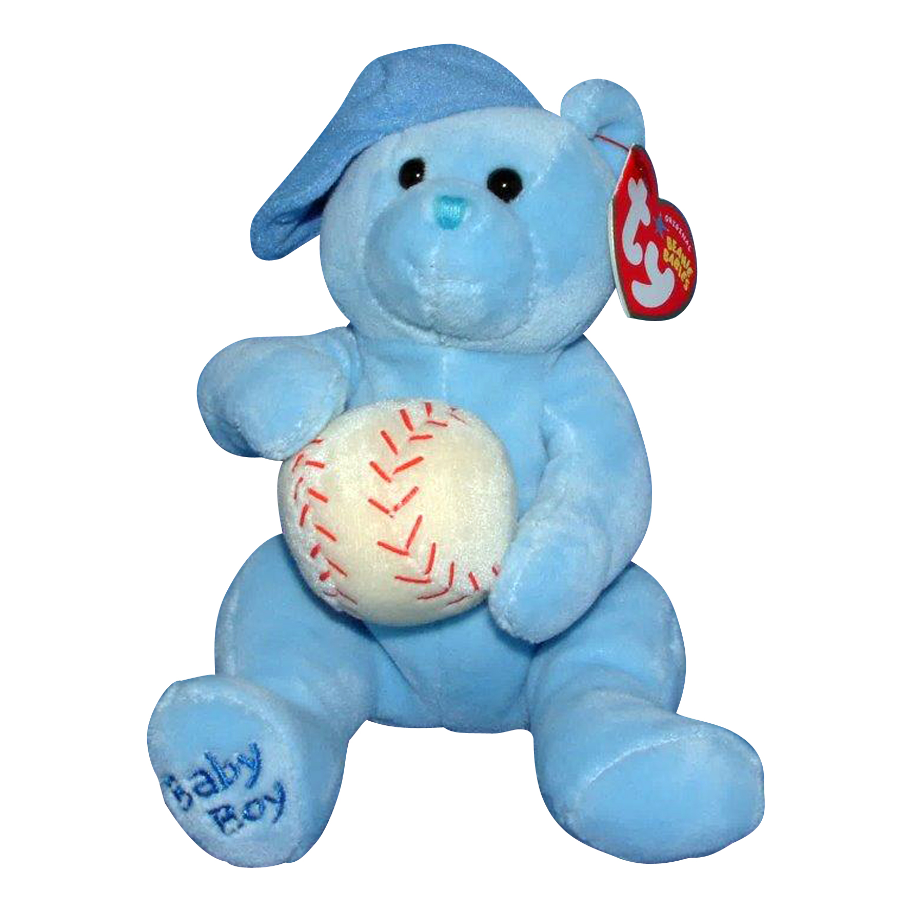 Ty Beanie Baby Baby Boy with baseball MWMT eBay