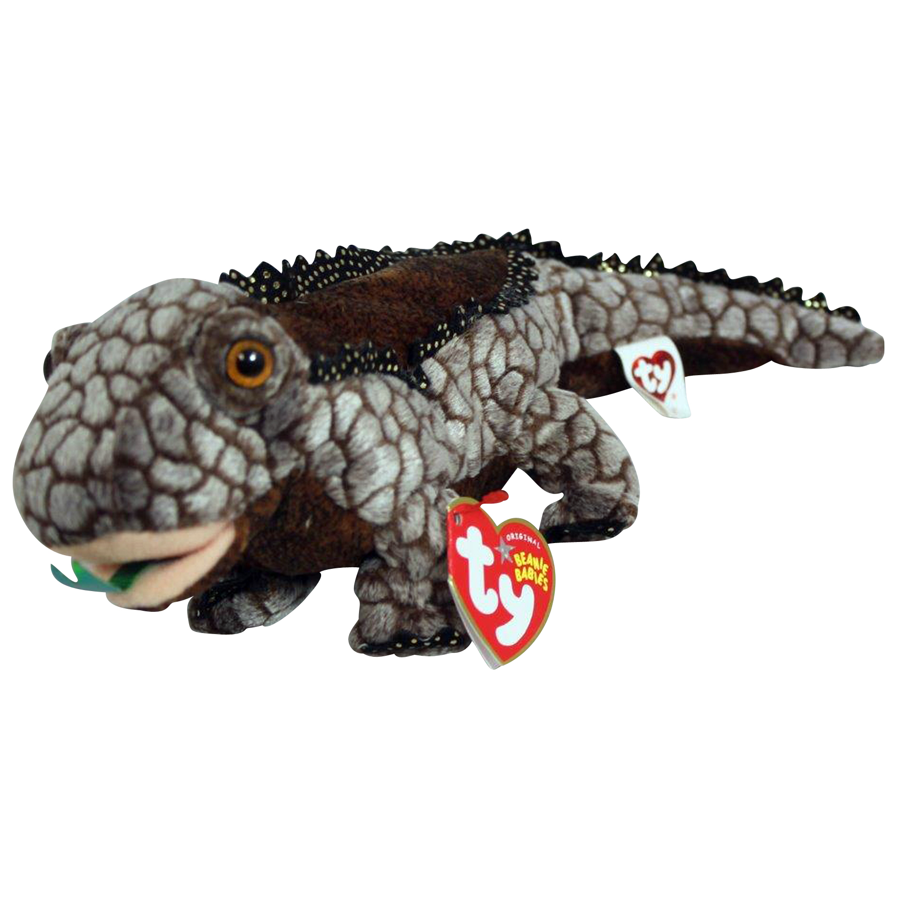 Ty Beanie Baby Bali (brown) the Komodo Dragon - MWMT | eBay