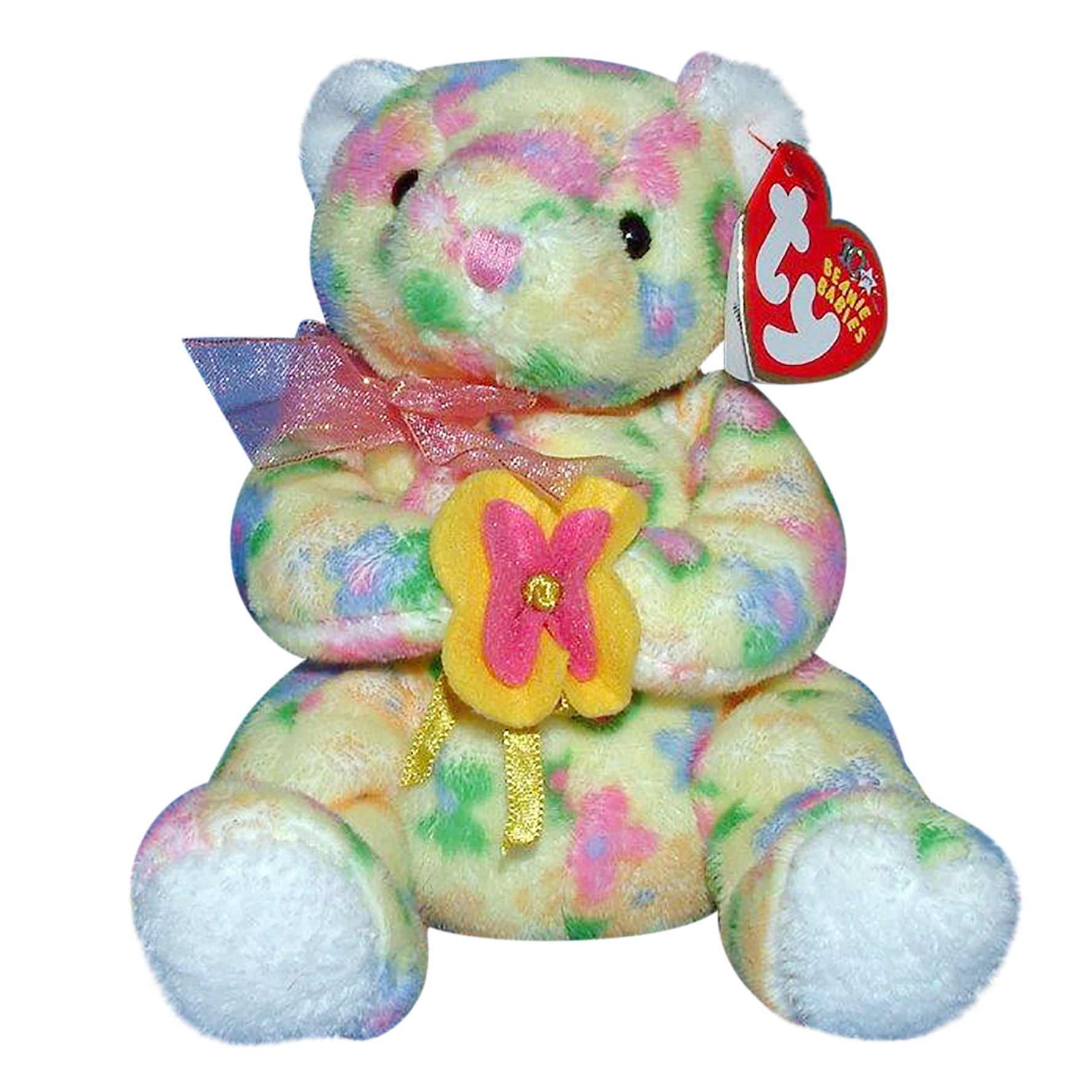 Ty Beanie Baby Bloom - MWMT, Bear w 