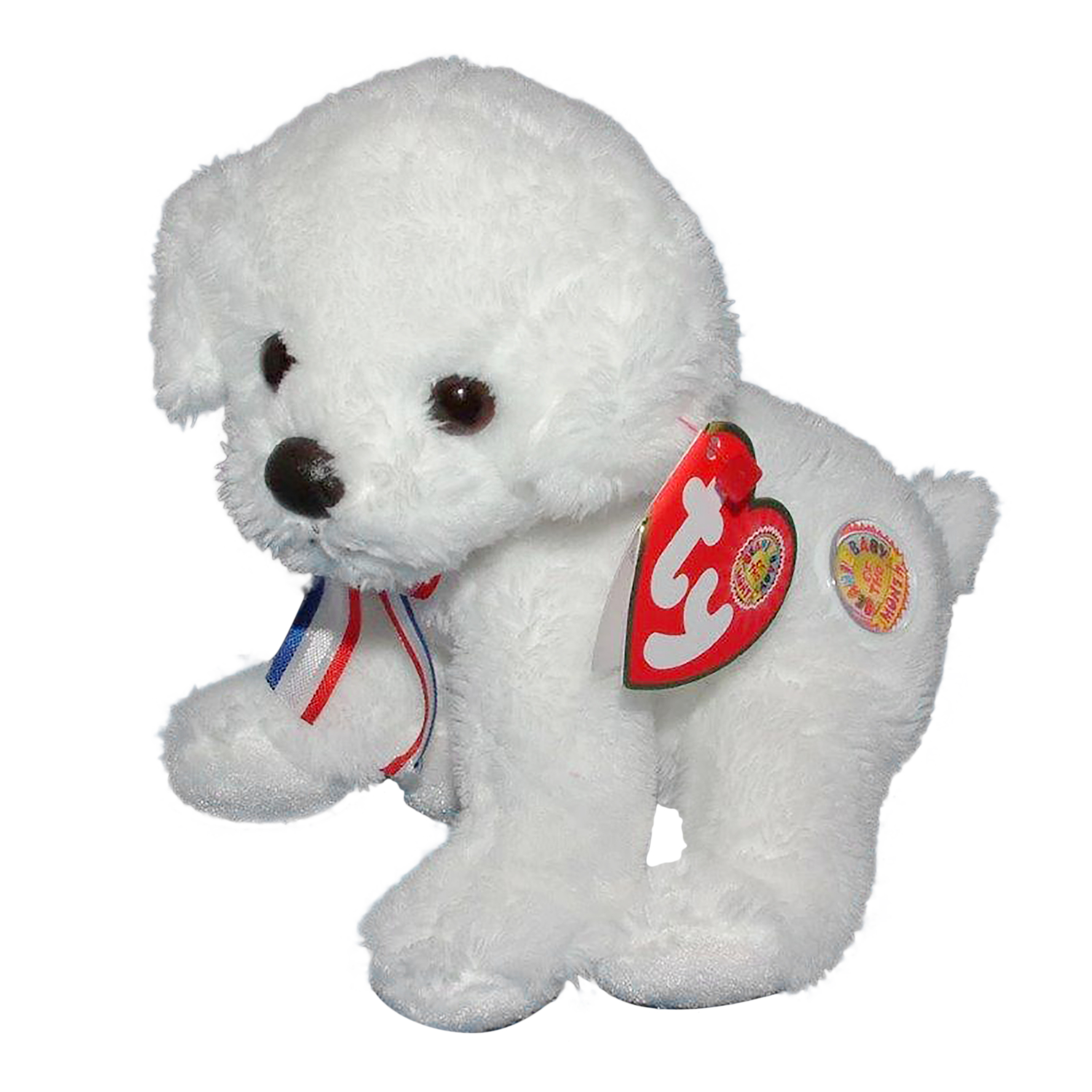 5 Inch Ty Beanie Baby ~ FIREWORKS the Dog July 2007 BBOM MWMT