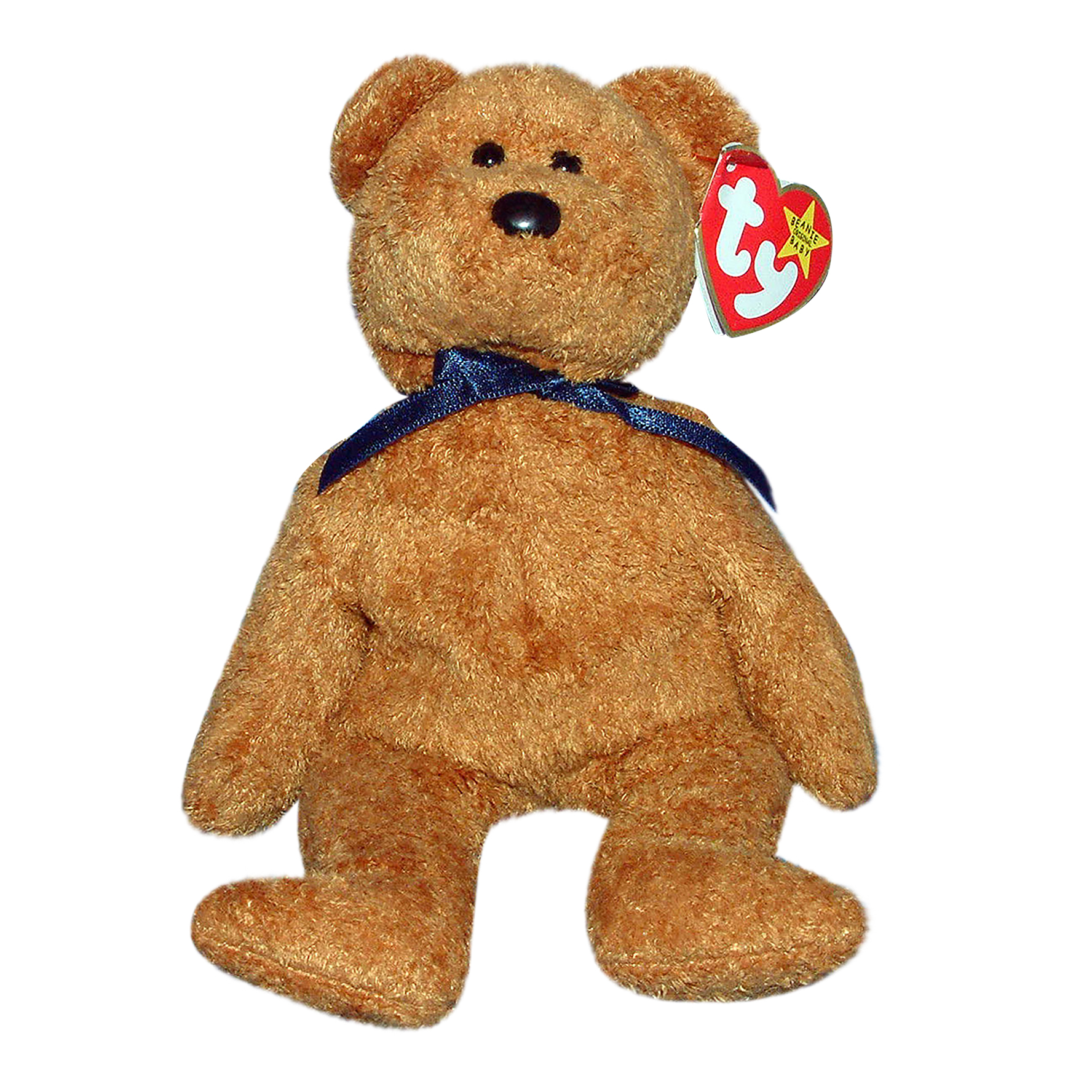 FUZZ the Bear Ty Beanie Baby 1998 Retired MWMT Plush Stuffed animal toy