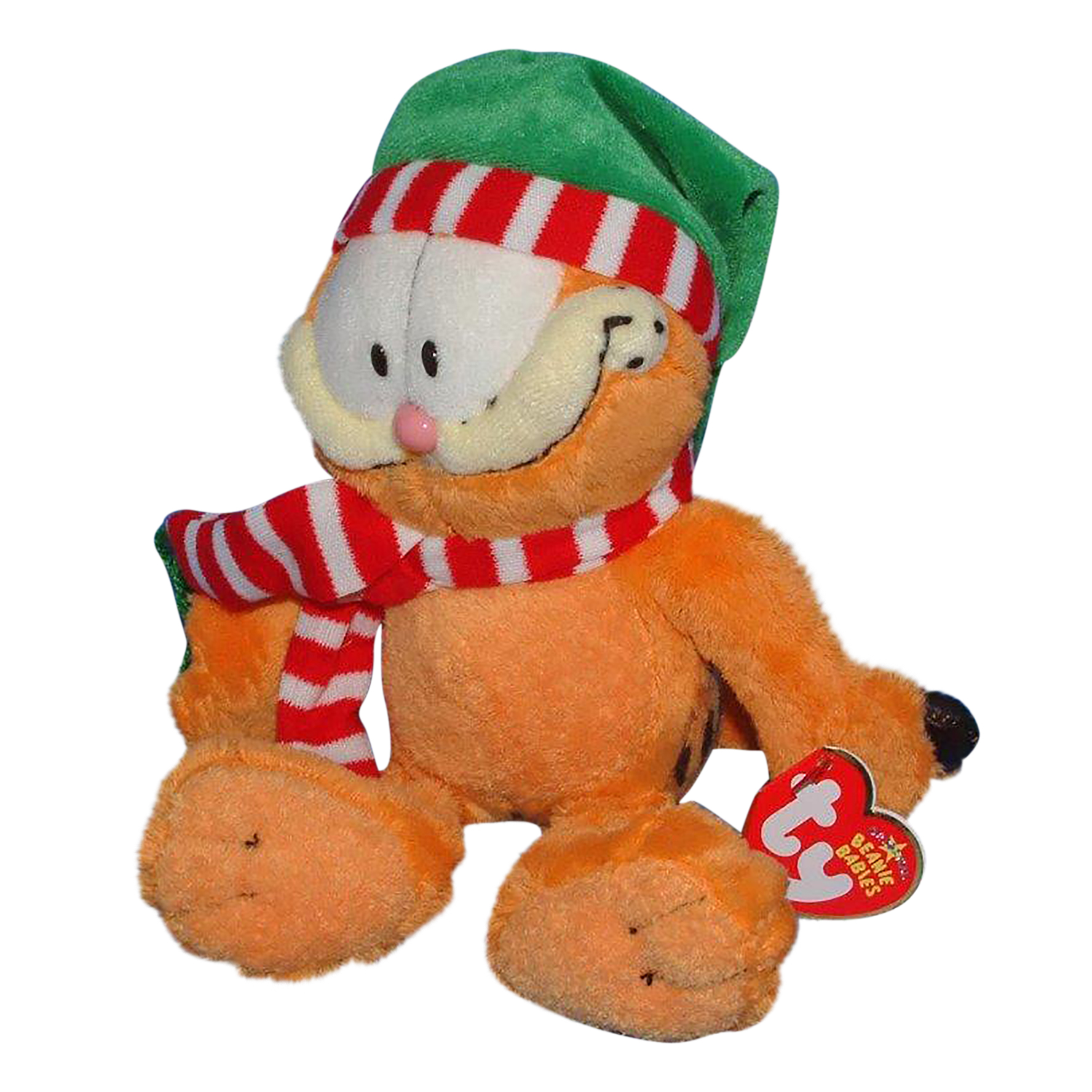 Ty Beanie Baby Garfield Staffelgrüße - Neu mit Etikett (Katze aus Garfield Film) - Bild 1 von 2