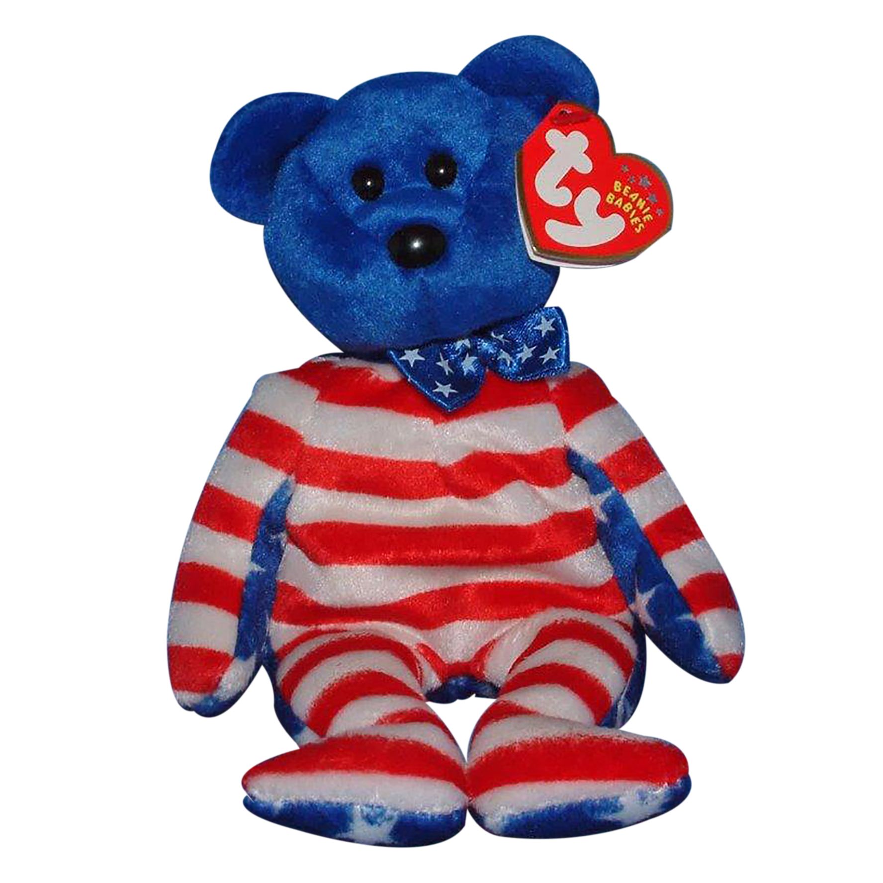 Ty Beanie Baby Liberty blue MWMT (Bear Blue Head 2001) Patriotic