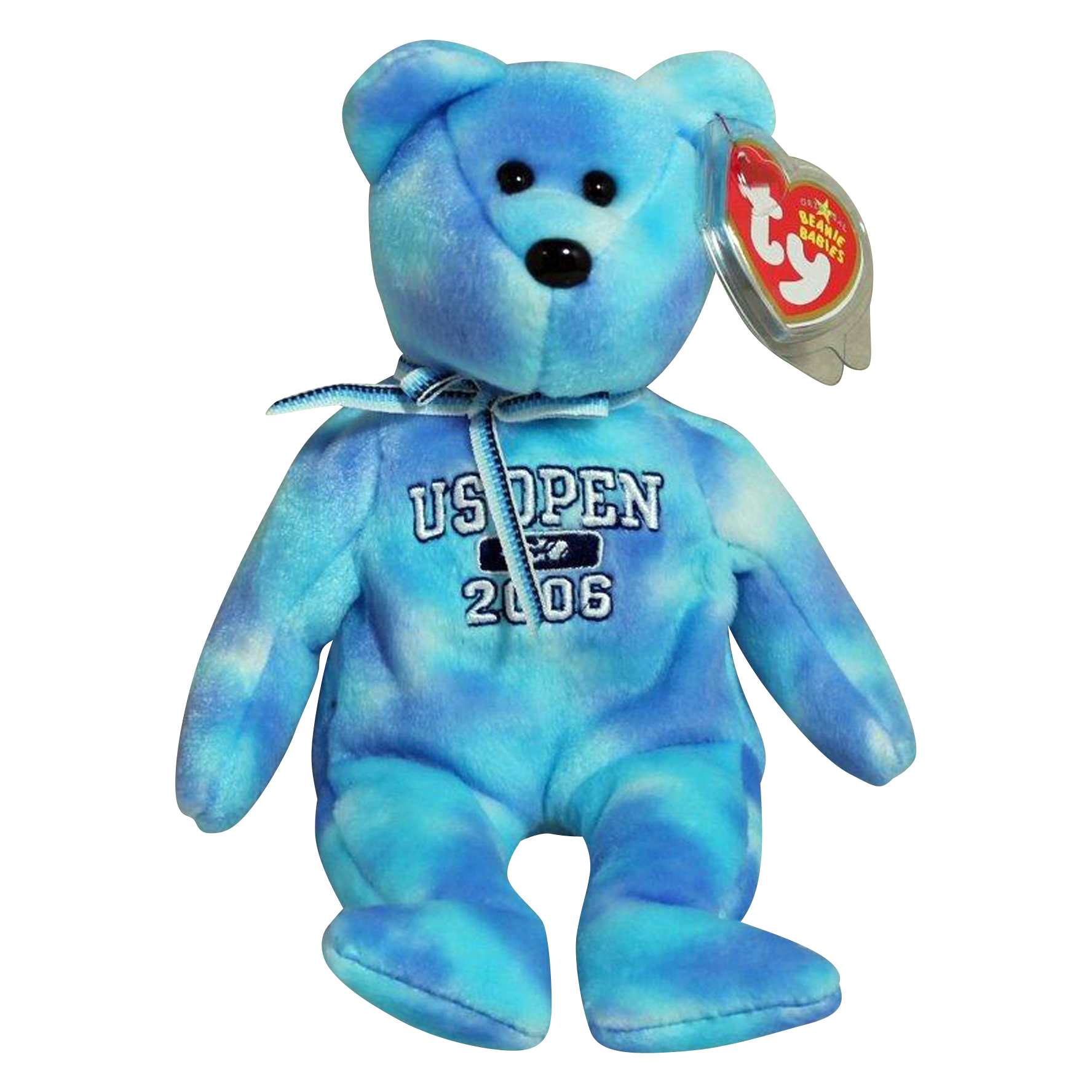Ty Beanie Baby Independence Bear Blue version 2006 MWMT Patriotic