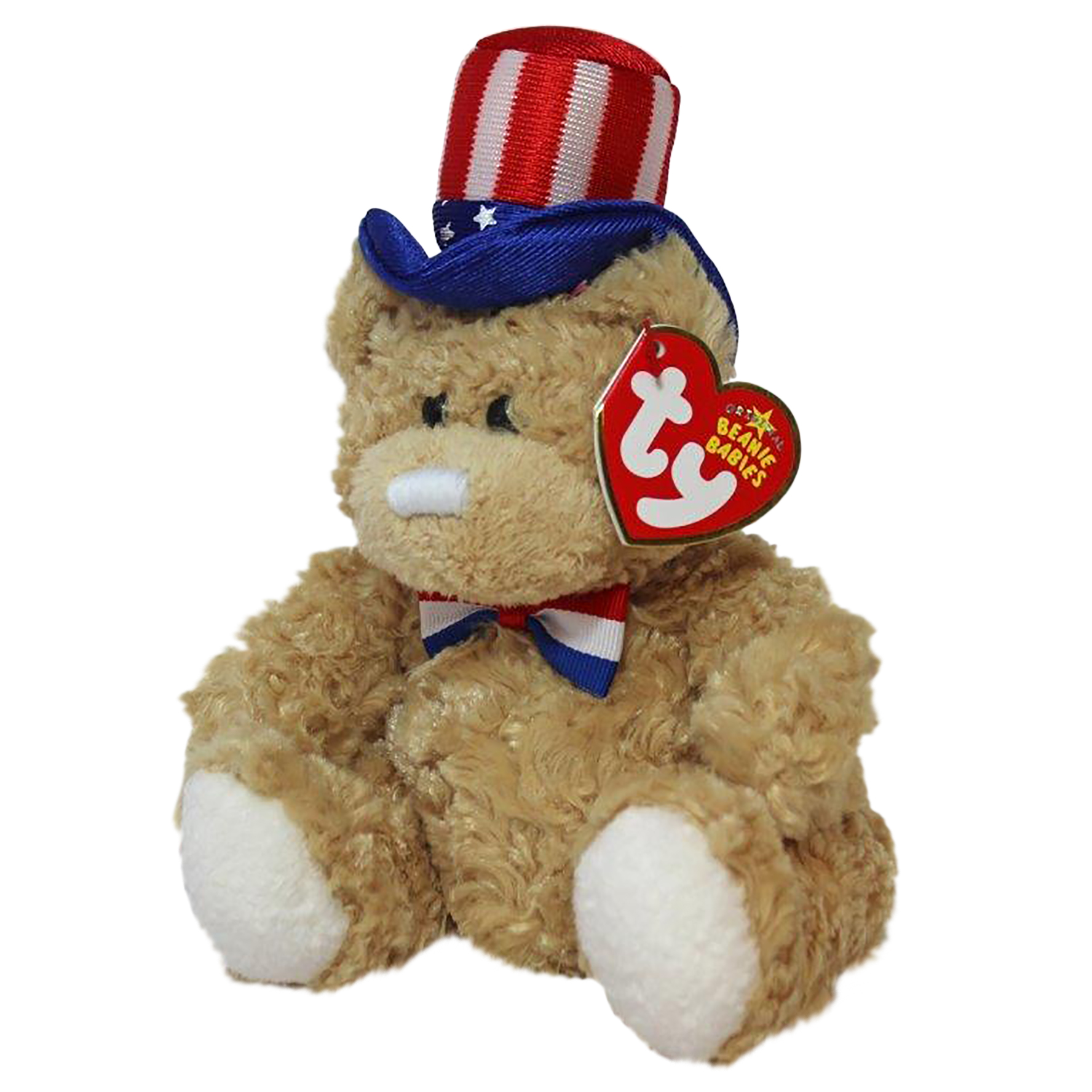 Ty Beanie Baby Independence Bear Blue version 2006 MWMT Patriotic